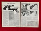 Vintage 1988 Magazine Article/Print Ad Pardini Standard Pistol Specs & Accuracy