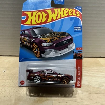 2022 Hot Wheels NOT Super Custom '18 Ford Mustang GT Spoiler Alert 5/5 #175/250 - Image 1 of 4