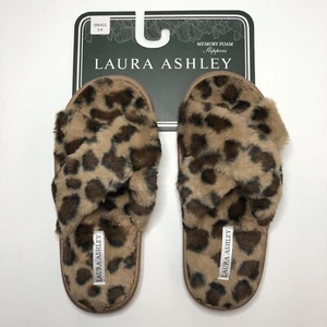 Slide Slippers Small Tan/Brown Leopard by Laura Ashley - Picture 1 of 8
