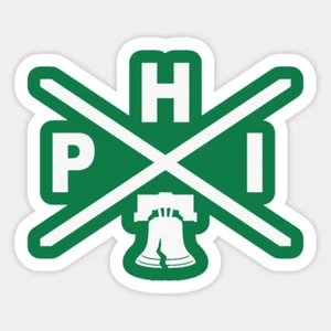 Philly Liberty Bell Logo Philadelphia Vinyl Wall Decal Room Phone Decor Sticker - Picture 1 of 1