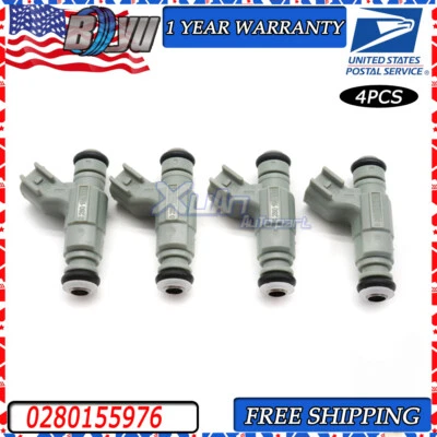 0280155976 Juego de 4 inyectores de combustible para Chrysler PT Cruiser 2001-2003 2,4 L L4 gasolina Foto 1 de 4