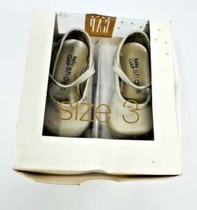 Baby Gap Mary Janes Baby Shoes With Hook & Loop Strap Size 3 In Original Box - Picture 1 of 4