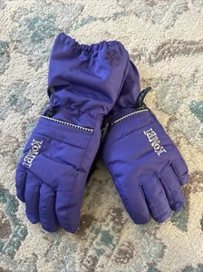 Kombi Kids Youth Large Purple Ski Gloves Heat Pack Pocket - Picture 1 of 4