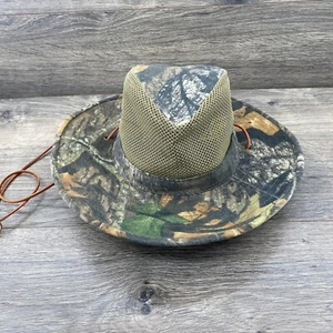 Paramount Outdoors Camouflage Mesh Boonie Hat Mossy Oak Men's Size M Army Green - Picture 1 of 8