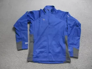 Mountain Hardwear Jacket Mens Small Blue Windstopper 1/4 Zip Outdoor Hiking - Picture 1 of 17