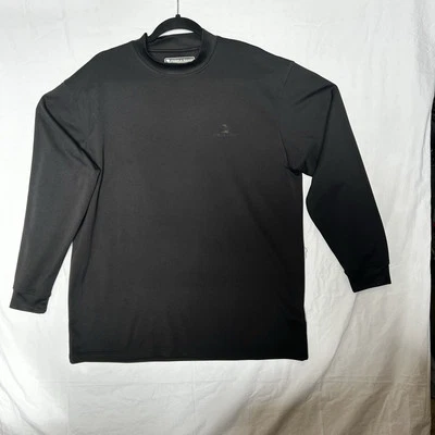 Golf Shirt Mens L Pebble Beach Long Sleeve, Black Foto 1 de 4