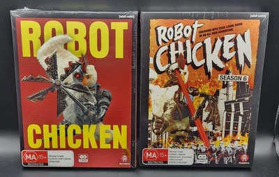 Robot Chicken : Season 5 & 6  (DVD, 2012, 4-Disc Set)  Region 4 - Image 1 of 3
