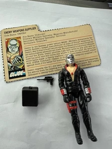 GI Joe Destro v1 Vintage 1983 Hasbro 100% komplett mit Karteikarte - Bild 1 von 10