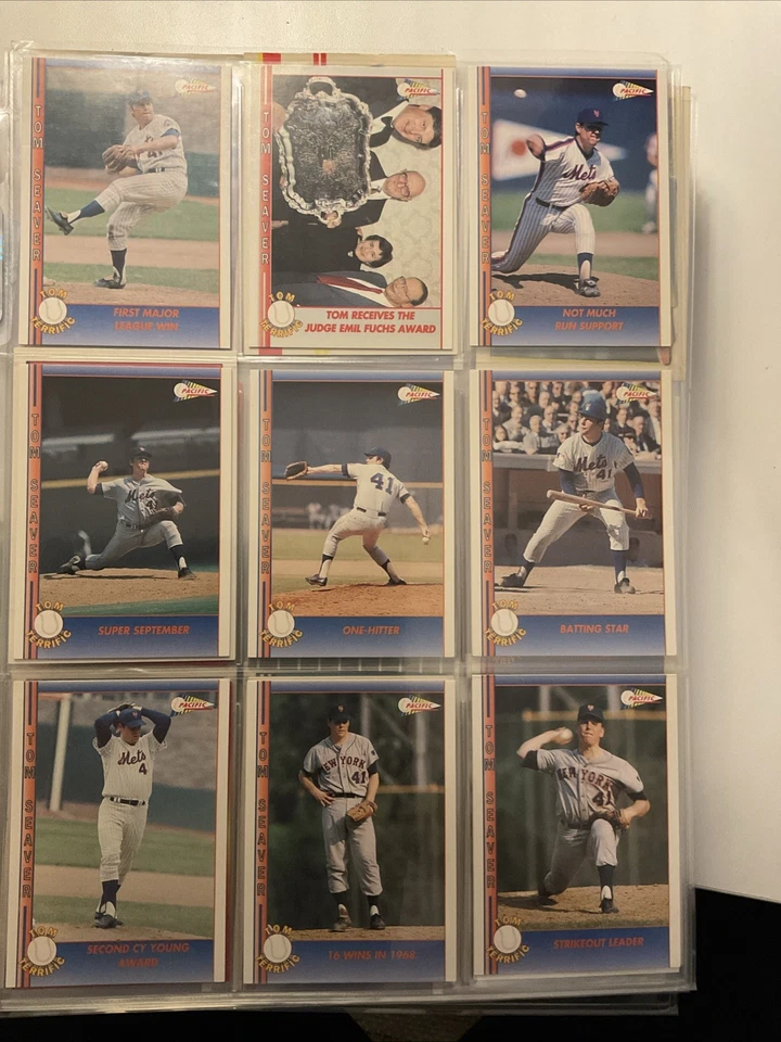 Pacific Tom Seaver 1992 Tom Terrific Tom Seaver lote de 9 Foto 1 de 4