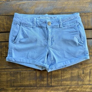American Eagle Women’s Super Strech Midi Cuffed Shorts, Size 4 - Picture 1 of 9