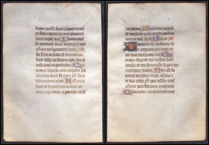 Book of Hours manuscript Stundenbuch Handschrift 1450 Livre heures manuscrit 103 - Imagen 1 de 1
