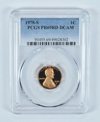 1978-S Lincoln Memorial Cent PR69 RD DCAM PCGS Blue Label *5823 - Image 1 of 4