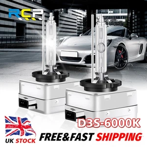 2x For AUDI D3S HID XENON BULBS DIRECT REPLACEMENT HEADLIGHT LAMP BULB 35W 6000K - Picture 1 of 14