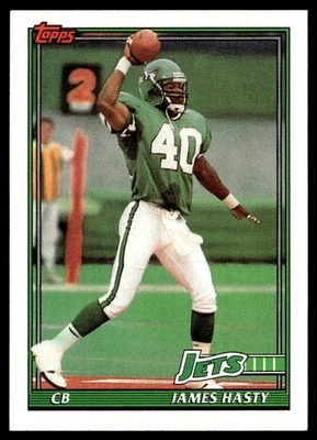 1991 Topps James Hasty New York Jets #480 - Image 1 of 2