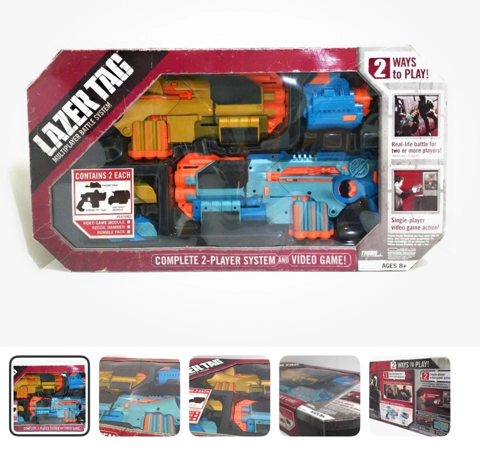 LAZERTAG Multiplayer Battle System - Complete 2-Player System and Video Game! - Image 1 of 1