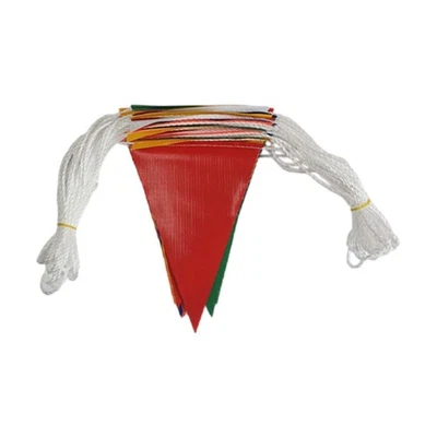 Pennant横幅旗帜可重复使用防晒多色度假家庭嘉年华 — 第 1/4 张图片