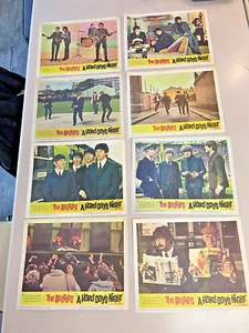Reimpresiones de tarjetas de vestíbulo de 1964 de The Beatles A Hard Day's Night - Imagen 1 de 8