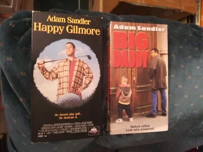 90s Adam Sandler Cult Comedy LOT VHS Happy Gilmore / Big Daddy Bob Barker golf Foto 1 de 2