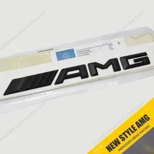 Emblema logo Amg negro brillo | mate portón trasero de Mercedes Benz - Imagen 1 de 2