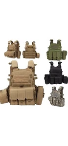 [NEW] Military SWAT Tactical Plate Carrier Vest Body Armor Hunting - Picture 1 of 6