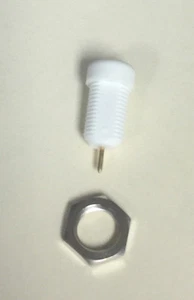 TD-985XX White Panel Mount Jacks (1.5 mm Touch Proof male) (10 Pieces) - Picture 1 of 1