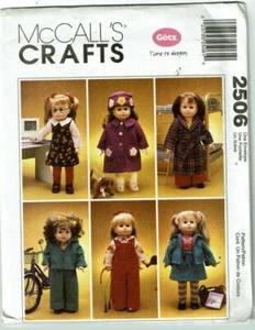 MCCalls # 2506 18"  Gotz Doll Clothes with Variations Pattern  UC - Picture 1 of 2