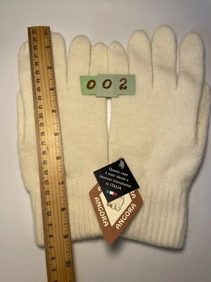 Guantes de lana de invierno (angora, cachemir, lana natural). Made in Italy Foto 1 de 2