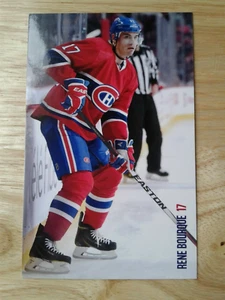 Rene Bourque Montreal Canadiens NHL Postcard Blackhawks Flames Ducks Jackets - Picture 1 of 3
