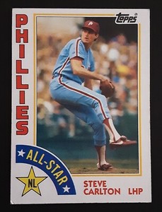 1984 Steve Carlton Topps All Star #395 Philadelphia Phillies Baseball