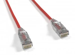 SF Cable 14ft Cat6 UTP Slim Ethernet Network Booted Cable 28AWG 3.6mm - Red - Picture 1 of 2