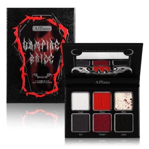 Rot Schwarz Lidschatten Goth Makeup Palette, Vampir Blut Rot Halloween Makeup P... - Bild 1 von 9