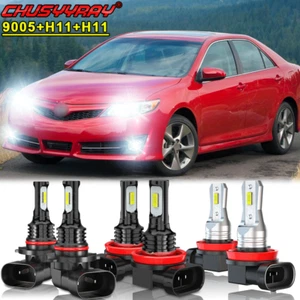 Para For Toyota Camry 2007-2014 faro LED High Low + bombillas antiniebla kit - Bild 1 von 11