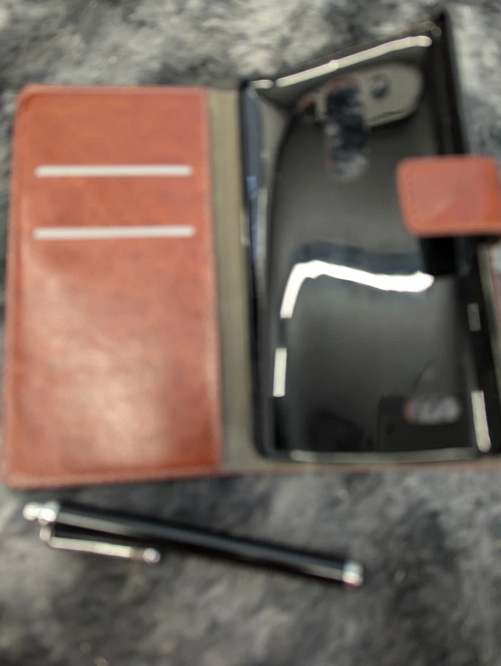 LG "G3" Phone Case  Magnetic Closure Credit Card Slots, Inner Pocket BROWN - NEW - Image 1 of 4