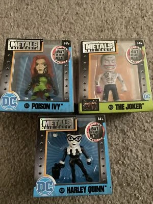 Jada DC Metals - Coringa / Harley Quinn & Poison Ivy Novo Em Caixas - Imagem 1 de 4
