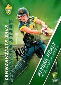 ✺Signed✺ 2015 2016 AUSTRALIA Cricket Card ALYSSA HEALY WBBL - Picture 1 of 2