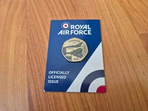 WESTMINSTER RAF ROYAL AIR FORCE 50P SHAPED COIN 1974 PANAVIA TORNADO - Picture 1 of 3