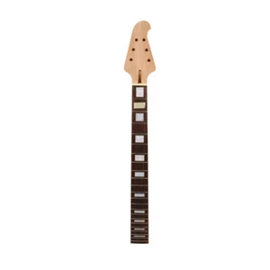 Guitar Neck DIY for 22 Fret 24.75 Inch Mahogany Block Inlay Guitar replacement - Picture 1 of 5