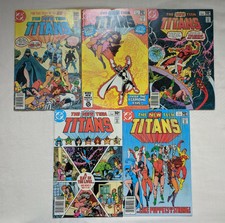 New Teen Titans Comics Lot - #2, 3, 6, 8, 9. First Appearance of Deathstroke