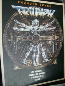 Triumph Thunder Seven Official World Tour Program Book 1985 - 11x14 Inches - Bild 1 von 2