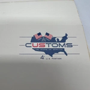 Lot of 25 US 4 Cent Postal Cards Postcards Unused 1964 Customs 175 Years Service - Picture 1 of 3