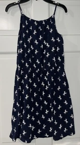Gap Kids Navy Summer Dress With Unicorns Size XXL (size 14-16) - Picture 1 of 4