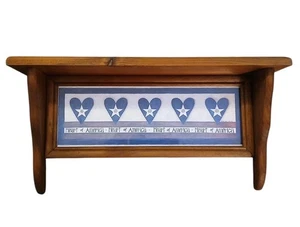 Vtg 1997 Heart of America Celebrate USA Wooden Wall Shelf Stars 22"x10.5"x5.25" - Picture 1 of 6