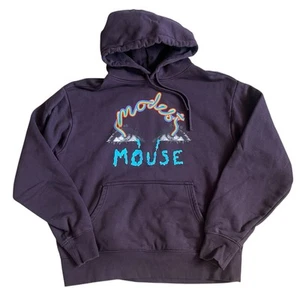 Modest Mouse Men’s Rainbow Vision Hoodie Sweatshirt Sz M Heavyweight Purple EUC - Imagen 1 de 9