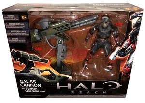 Halo Reach Gauss Cannon wth Spartan Operator red figure warthog upgrade pack toy - Picture 1 of 7