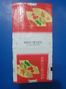Japan opened empty cigarette soft pack-84mm-Mild Seven-Happy new year - Picture 1 of 1