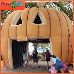 17ft Outdoor Decoration Inflatable Pumpkin Tunnel Inflatable Pumpkin Entrance - Picture 1 of 18
