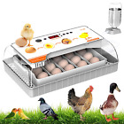 20 Egg Incubator with Humidity Display, Chicken Incubator, Automatic Egg Turner