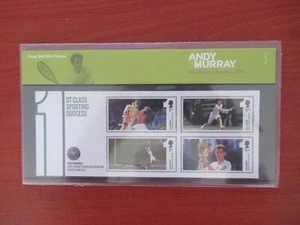 Paquete de presentación Royal Mail 2013 mini hoja Andy Murray estampillas decimales como nuevas - Imagen 1 de 1