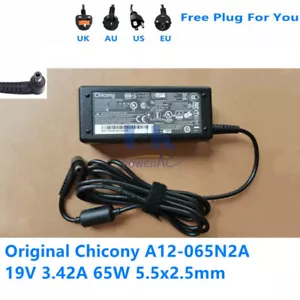 Original Chicony A12-065N2A 19V 3.42A 65W AC Adapter Laptop Power Supply Charger - Picture 1 of 4