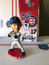 Kris Bryant Bobblehead Iowa Cubs Chicago Cubs Minor League MLB Not SGA